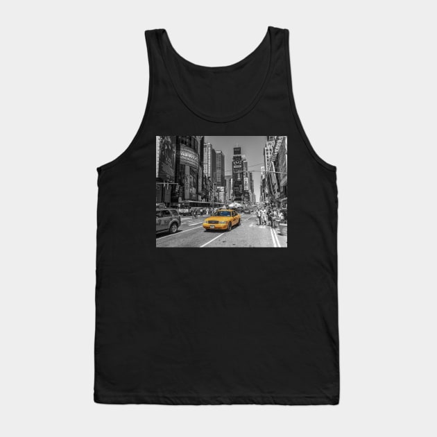 New York, Times Square Taxi Tank Top by tommysphotos